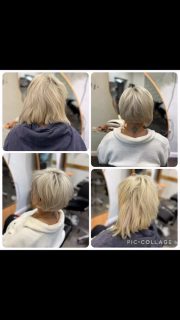 #daslockenstübchen #vorhernachhertransformation #haarverdichtung #happy #haareschneiden #haareschön #styling #blondehairtrends #bob