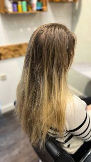 Vorhair Nachhair so ein schönes blond Ergebnis. #daslockenstübchen #haareschneiden #blondesträhnen